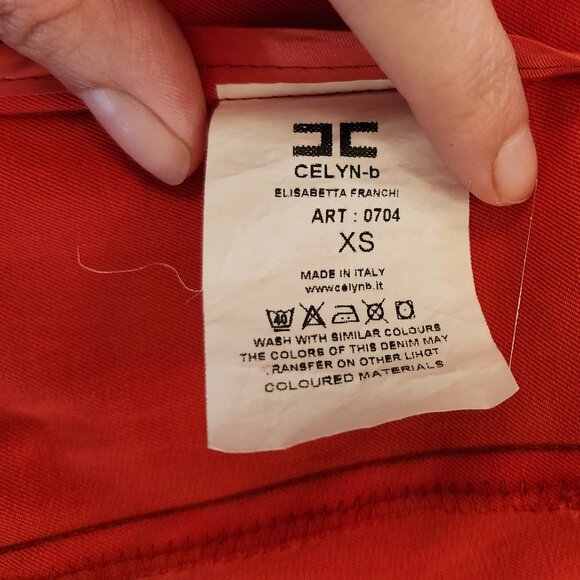 Elisabetta Franchi Celyn women's orange blazer in size XS - Picture 7 of 8